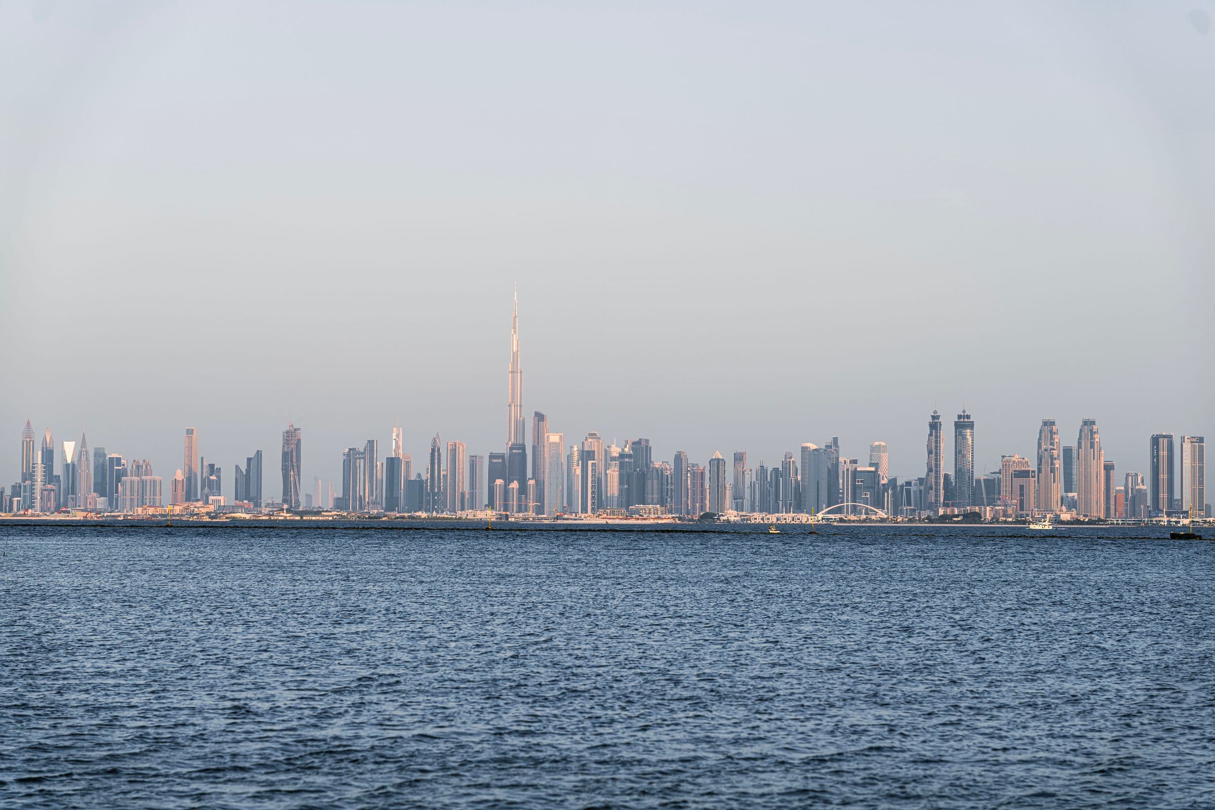 Dubai skyline at dusk